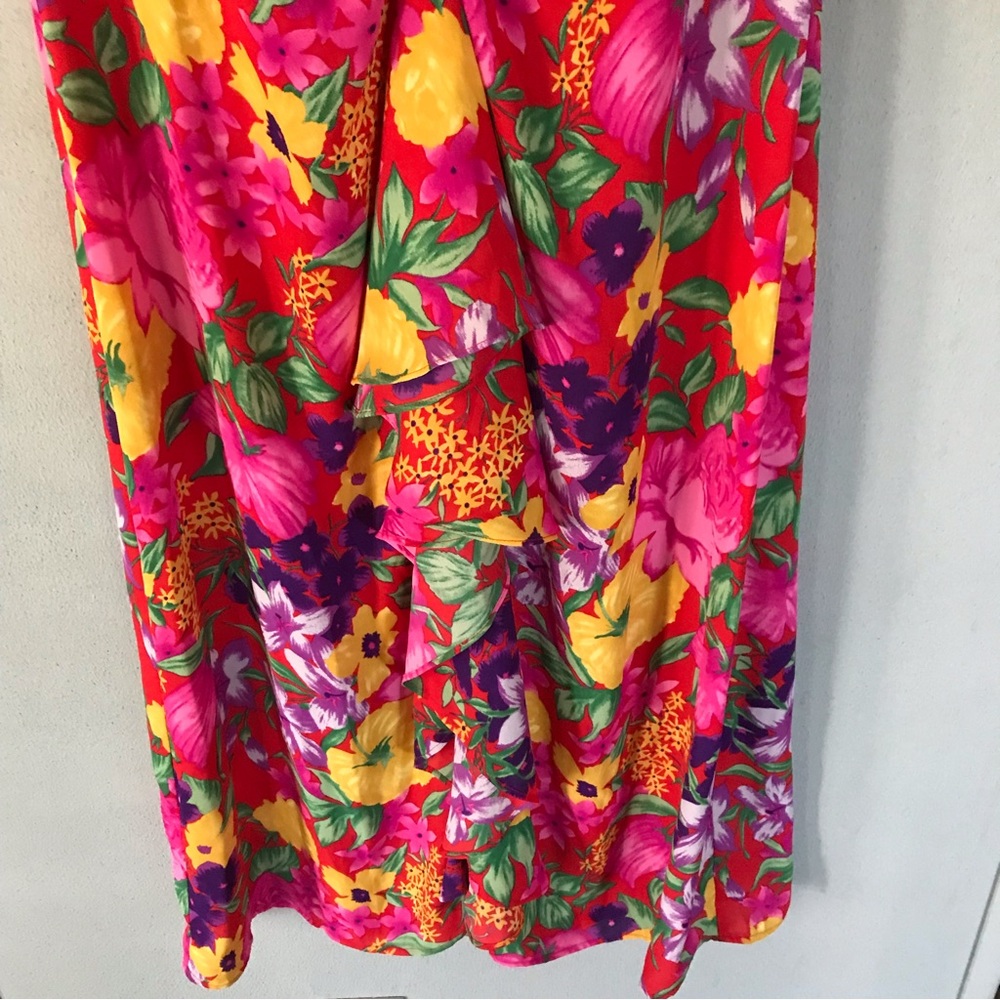 Rixo For Target Floral Open Back Cascade Ruffle Dress - Picture 5 of 14